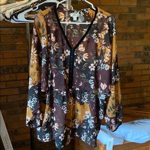 Style & Co 2x sheer top